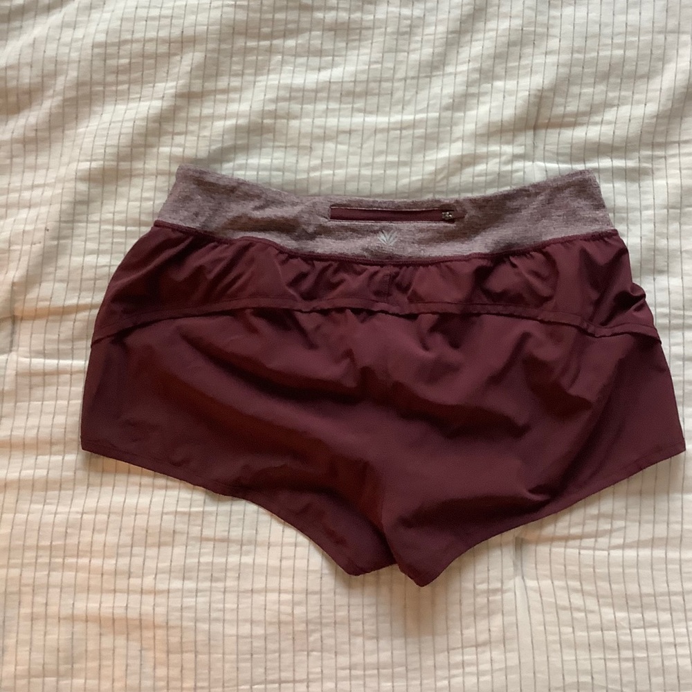 Women's Burgandy Running Shorts L